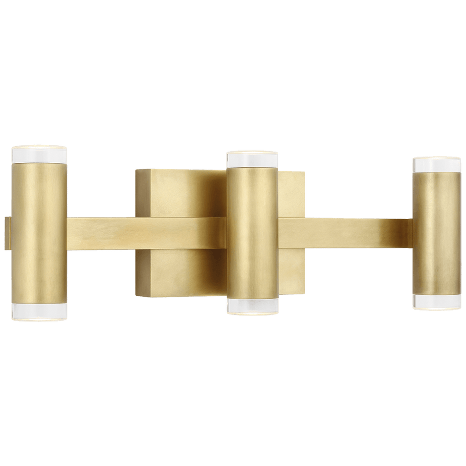 Dobson II 3 - Light Bath, a premium Bath light by Visual Comfort & Co. Close - up image of its design.