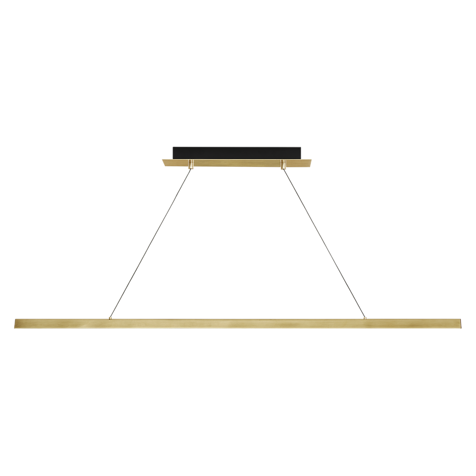 Dessau 48 Linear Suspension natural brass 2700K/3000K Selectable 90 CRI led 90 cri selectable 2700k-3000k 120v 