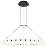 Orbet 36 Chandelier, a premium light by Visual Comfort & Co. Close - up image of its design.
