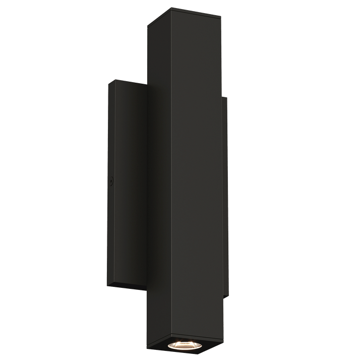 Chara Square 12 Outdoor Wall, a premium Wall light by Visual Comfort & Co. Close - up image of its design.