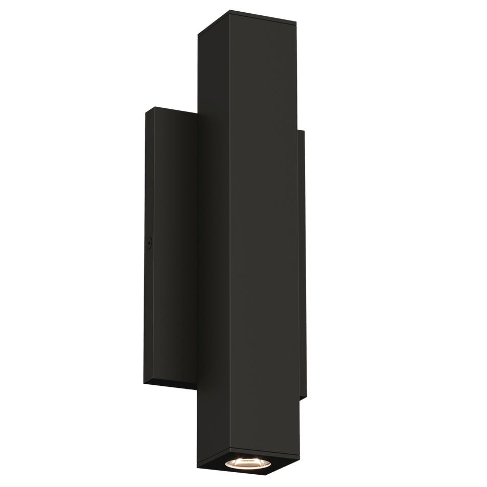 Chara Square 12 Outdoor Wall, a premium Wall light by Visual Comfort & Co. Close - up image of its design.