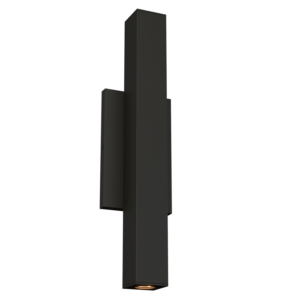 Chara Square 17 Outdoor Wall, a premium Wall light by Visual Comfort & Co. Close - up image of its design.