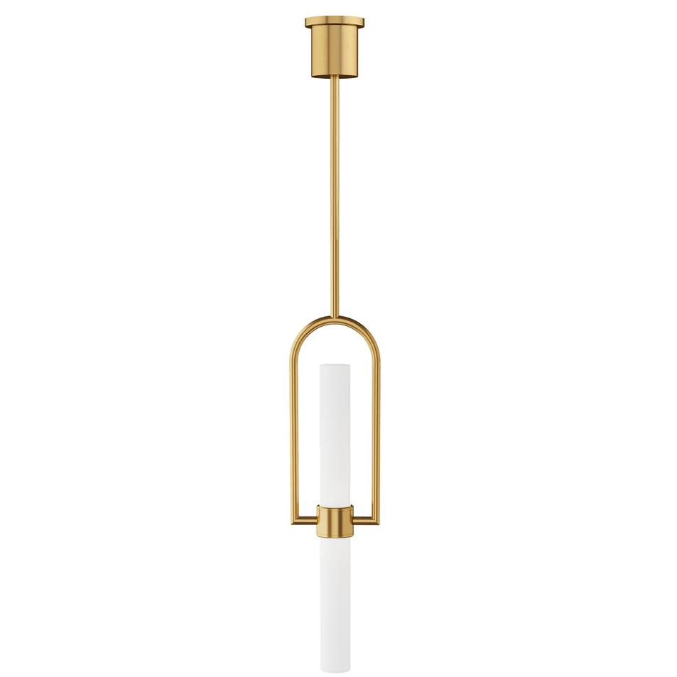 Calumn Pendant, a premium Pendant light by Visual Comfort & Co. Close - up image of its design.