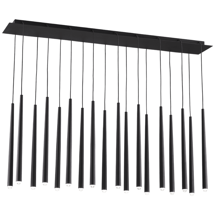 Pylon 18 Light Chandelier, a premium Chandelier light by Visual Comfort & Co. Close - up image of its design.