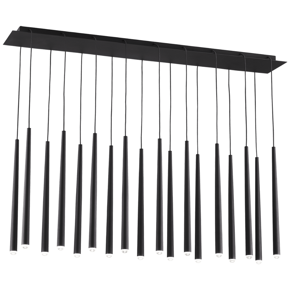 Pylon 18 Light Chandelier, a premium Chandelier light by Visual Comfort & Co. Close - up image of its design.