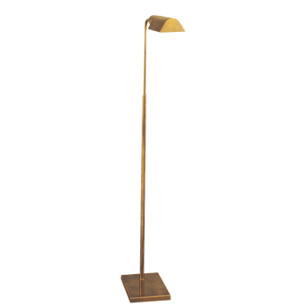 Studio Adjustable Floor Lamp in Hand-Rubbed Antique Brass