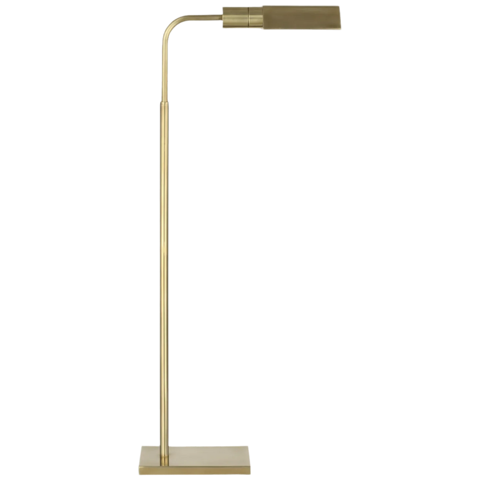 Studio Adjustable Cordless Pharmacy Floor Lamp, a premium Functional light by Visual Comfort & Co. Close - up image of its design.