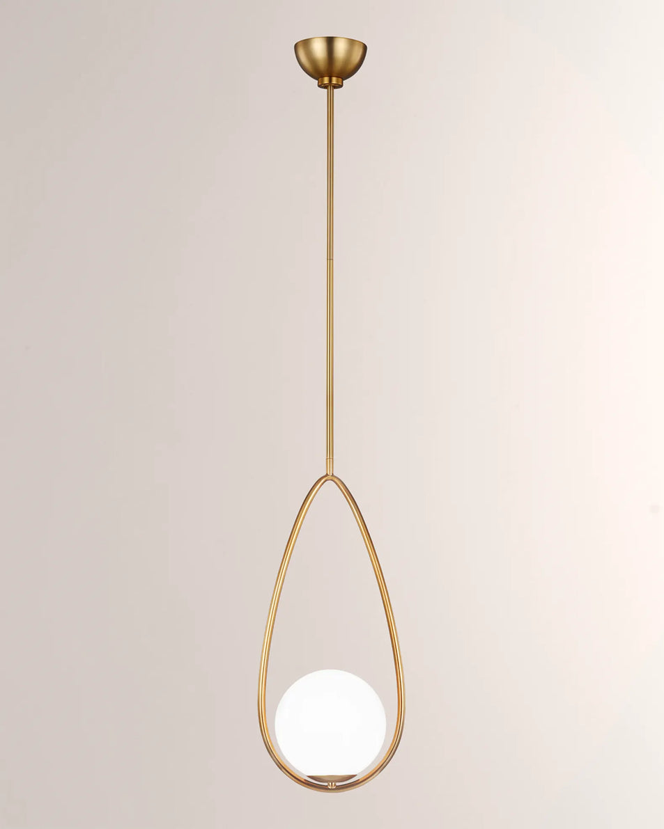 Galassia One Light Pendant, a premium Pendant light by Visual Comfort & Co. Close - up image of its design.