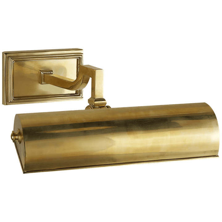 Dean 9" Picture Light in Natural Brass