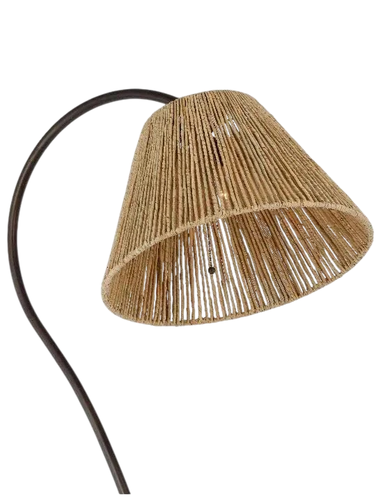 Dume Large Arched Floor Lamp, a premium Decorative light by Visual Comfort & Co. Close - up image of its design.