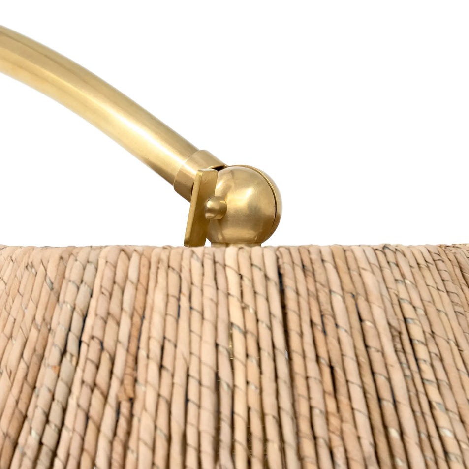 Dume Large Arched Floor Lamp, a premium Decorative light by Visual Comfort & Co. Close - up image of its design.