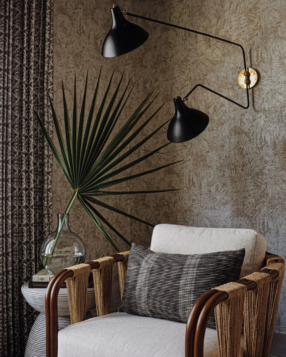 Charlton Large Double Wall Light, a premium Decorative light by Visual Comfort & Co. Close - up image of its design.