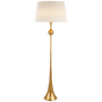 Dover Floor Lamp in Gild with Linen Shade