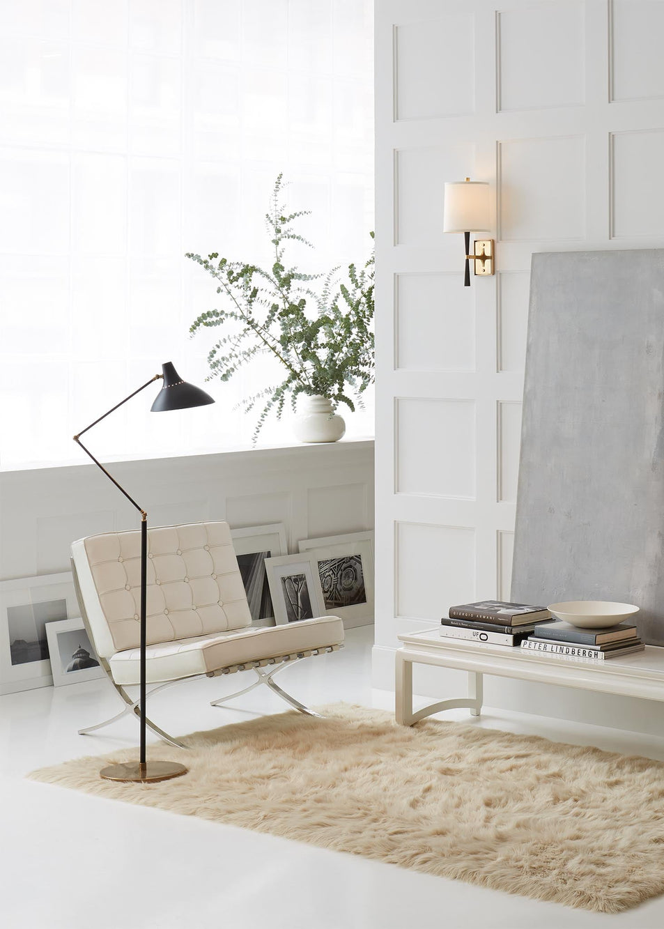 Charlton Floor Lamp, a premium Functional light by Visual Comfort. Close - up image of its design.