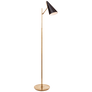 Clemente Floor Lamp in Hand-Rubbed Antique Brass