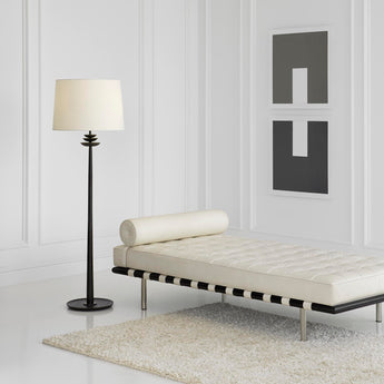 Beaumont Floor Lamp, a premium Decorative light by Visual Comfort. Close - up image of its design.