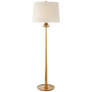 Beaumont Floor Lamp in Gild with Linen Shade