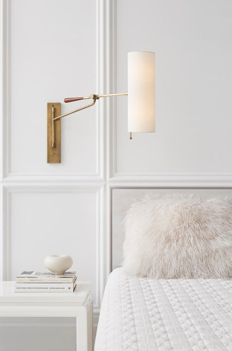 Frankfort Articulating Wall Light, a premium Functional light by Visual Comfort. Close - up image of its design.