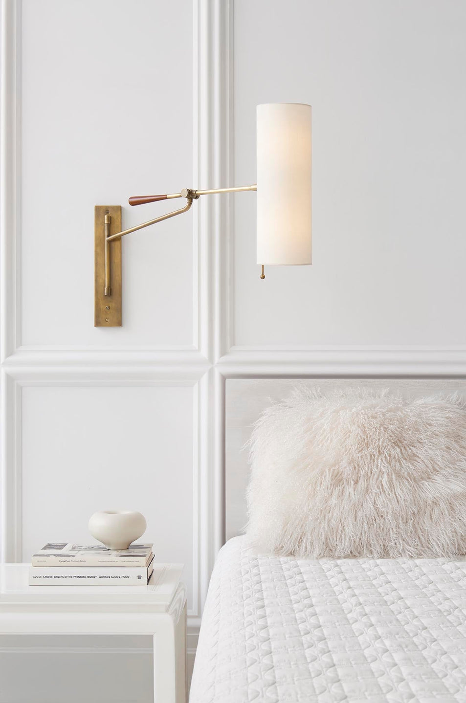 Frankfort Articulating Wall Light, a premium Functional light by Visual Comfort. Close - up image of its design.