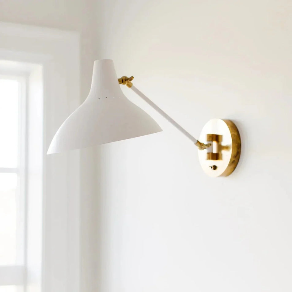 Charlton Wall Light, a premium Functional light by Visual Comfort & Co. Close - up image of its design.