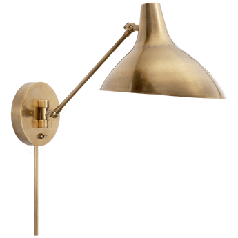 Charlton Wall Light in Hand-Rubbed Antique Brass