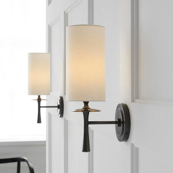 Drunmore Single Sconce, a premium Decorative light by Visual Comfort. Close - up image of its design.