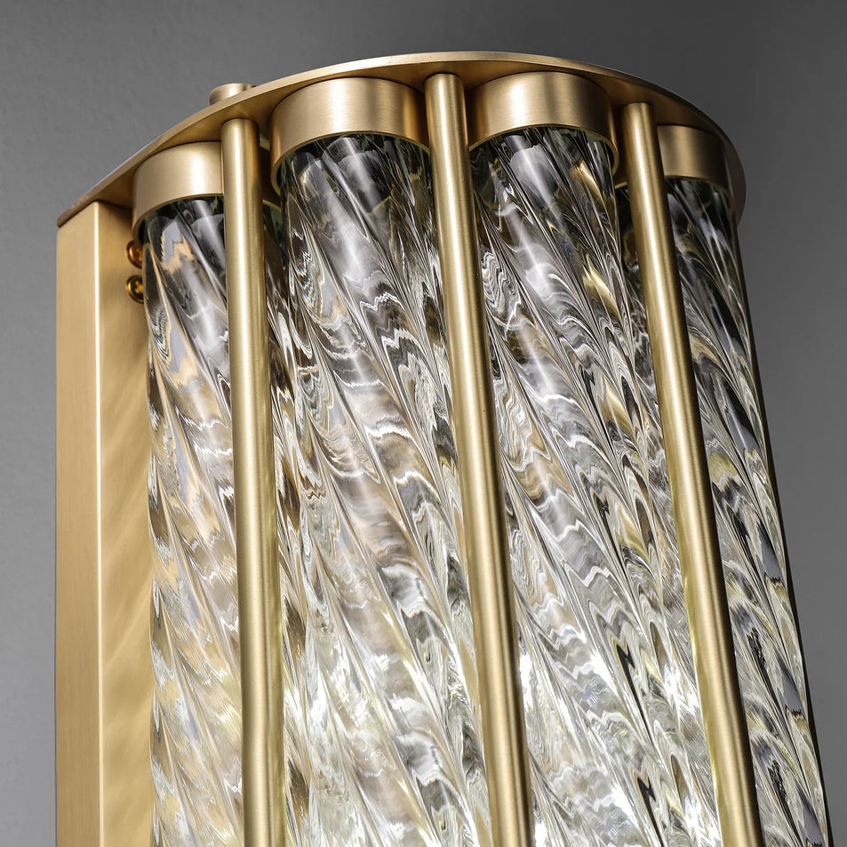 Eaton Linear Sconce, a premium Decorative light by Visual Comfort & Co. Close - up image of its design.