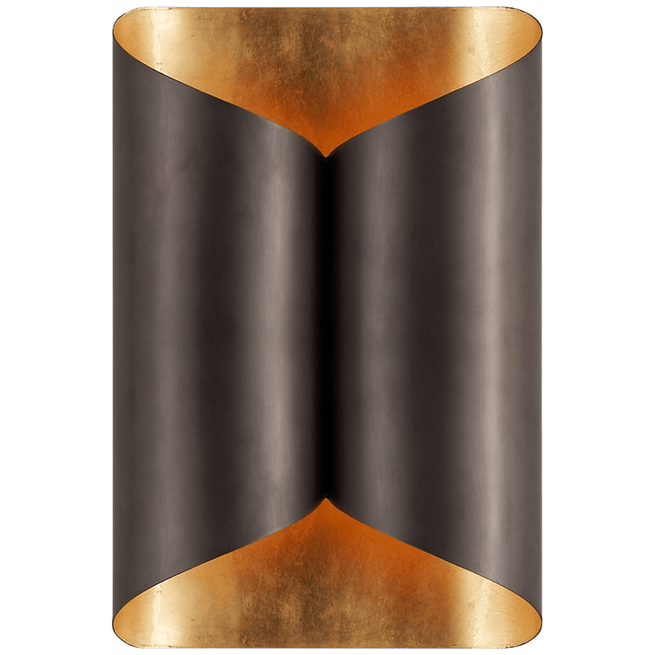 Selfoss Sconce in Bronze with Gild Interior