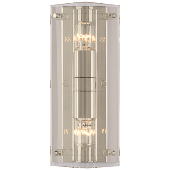 Clayton Wall Sconce in Crystal and Polished Nickel