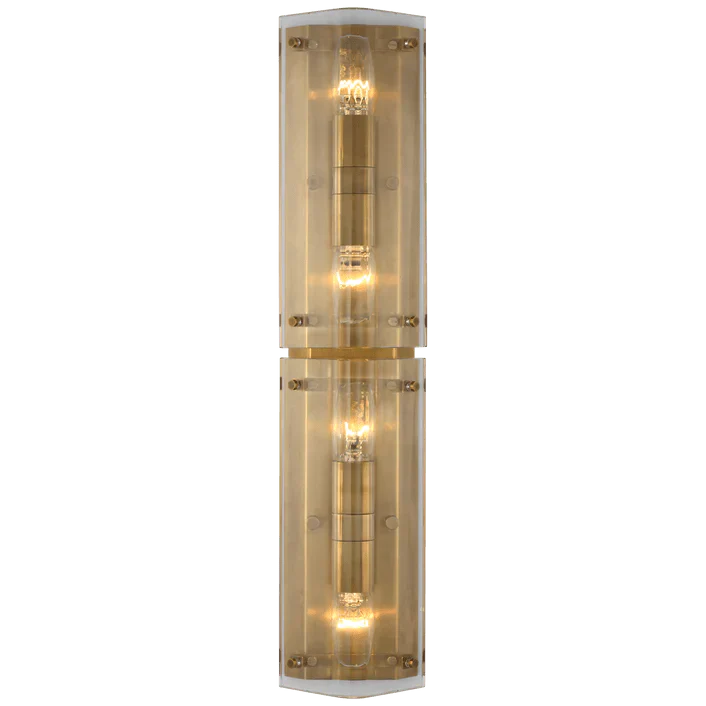Clayton 25" Wall Sconce, a premium Decorative light by Visual Comfort. Close - up image of its design.