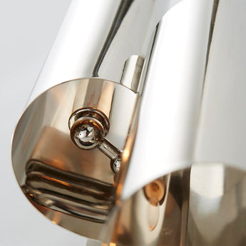 Iva Medium Wrapped Sconce in Polished Nickel