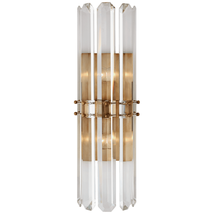 Bonnington Tall Sconce in Hand-Rubbed Antique Brass