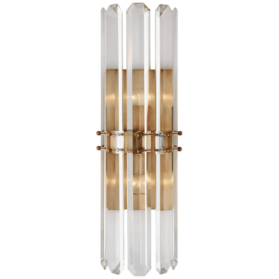 Bonnington Tall Sconce in Hand-Rubbed Antique Brass