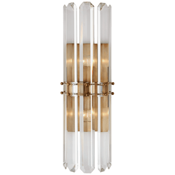 Bonnington Tall Sconce in Hand-Rubbed Antique Brass