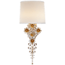 Claret Tail Sconce in Gild with Linen Shade