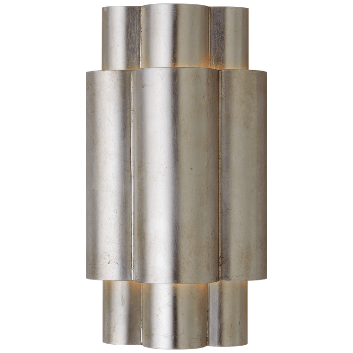 Arabelle Medium Sconce in Burnished Silver Leaf