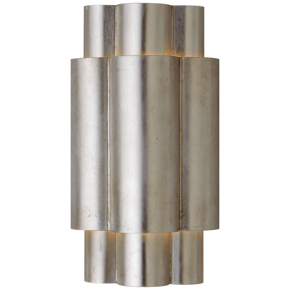 Arabelle Medium Sconce in Burnished Silver Leaf