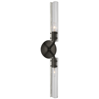 Casoria 23" Linear Sconce in Bronze with Clear Glass