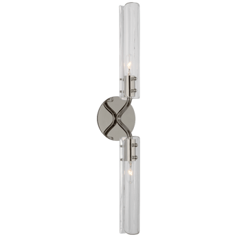 Casoria 23" Linear Sconce in Polished Nickel with Clear Glass