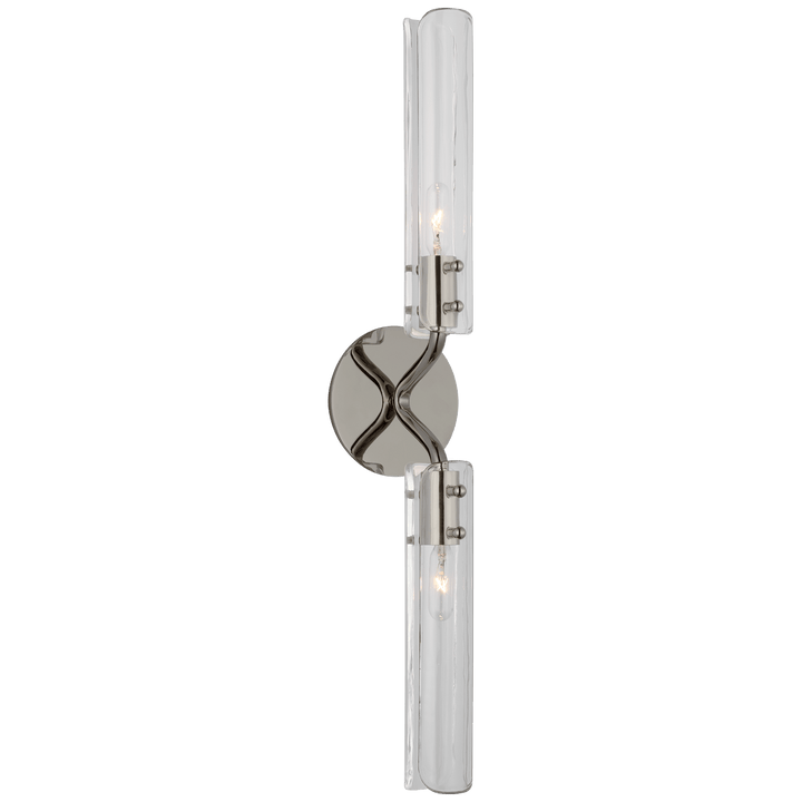 Casoria 23" Linear Sconce in Polished Nickel with Clear Glass