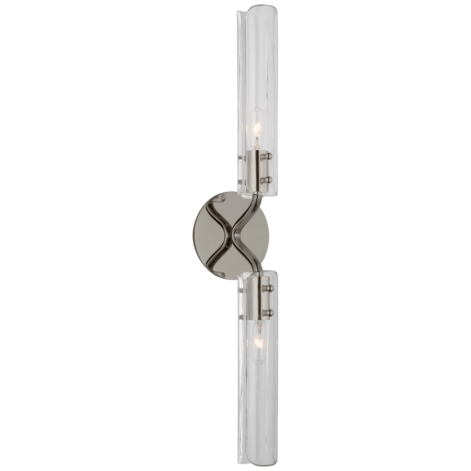 Casoria 23" Linear Sconce in Polished Nickel with Clear Glass