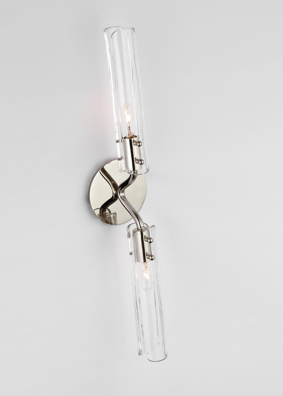 Casoria 23" Linear Sconce in Polished Nickel with Clear Glass