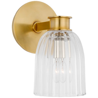 Asalea Single Sconce, a premium Bath light by VCGallery Italy. Close - up image of its design.