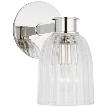 Asalea Single Sconce, a premium Bath light by VCGallery Italy. Close - up image of its design.