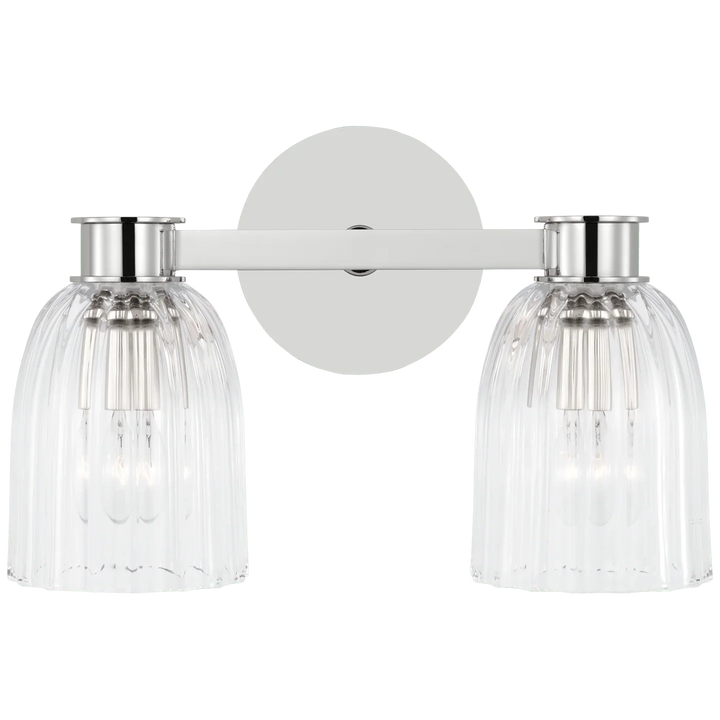 Asalea Double Sconce, a premium Bath light by VCGallery Italy. Close - up image of its design.