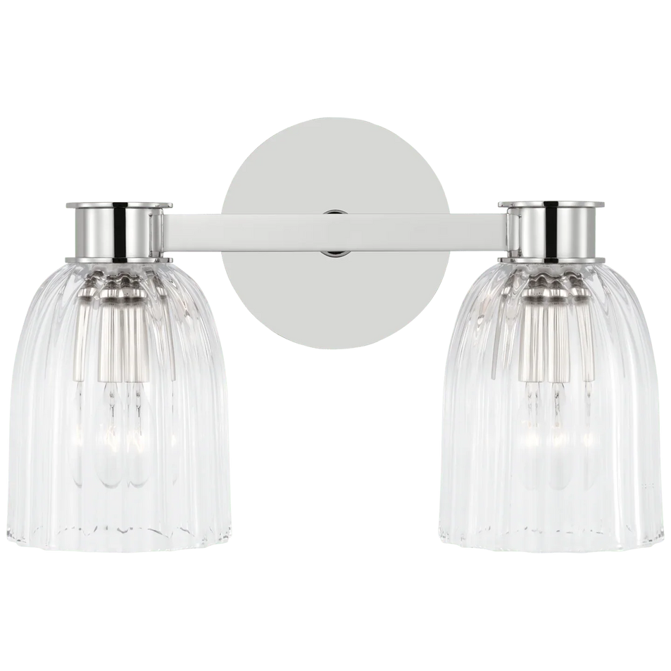 Asalea Double Sconce, a premium Bath light by VCGallery Italy. Close - up image of its design.