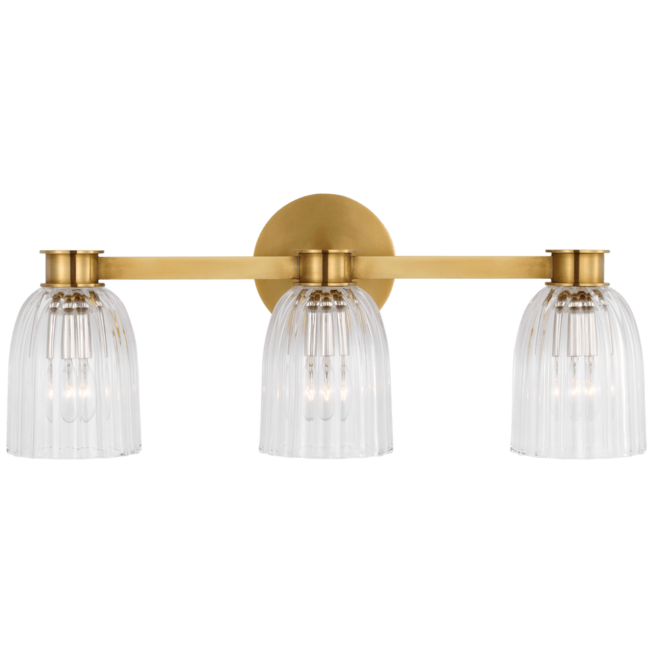 Asalea Triple Vanity Light, a premium Bath light by VCGallery Italy. Close - up image of its design.
