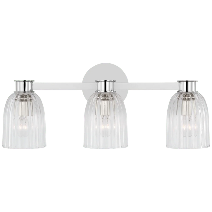 Asalea Triple Vanity Light, a premium Bath light by VCGallery Italy. Close - up image of its design.
