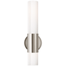 Polished Nickel / white-glass