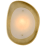 Samos Small Sculpted Sconce in Gild with Alabaster